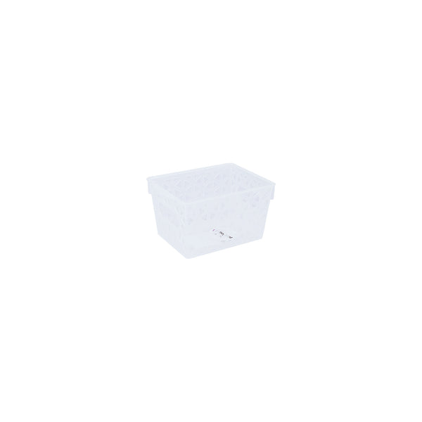 REGENT PLASTIC VENICE BASKET SMALL CLEAR, (105X150X80MM)