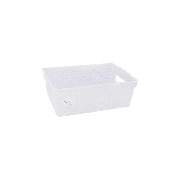 REGENT PLASTIC VENICE BASKET MEDIUM CLEAR  (255X185X85MM)