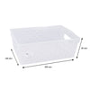REGENT STOREAWAY HOME/OFFICE CLEAR PLASTIC BASKET MEDIUM, 255X185X85MM