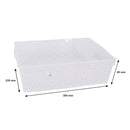 REGENT PLASTIC VENICE BASKET LARGE CLEAR,  (300X220X85MM)