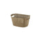 REGENT PLASTIC EDEN OVAL BASKET WITH HANDLES MINI, ASST. WHT, BGE & CHOC (315X215X160MM)