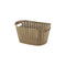 REGENT PLASTIC EDEN OVAL BASKET WITH HANDLES SMALL, AST. WHT, BGE & CHOC (365X255X190MM)