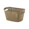 REGENT PLASTIC EDEN OVAL BASKET WITH HANDLES LARGE, AST. WHT, BGE & CHOC (500X345X250MM)