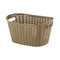 REGENT PLASTIC EDEN OVAL BASKET WITH HANDLES JUMBO, AST. WHT, BGE & CHOC (590X400X300MM)