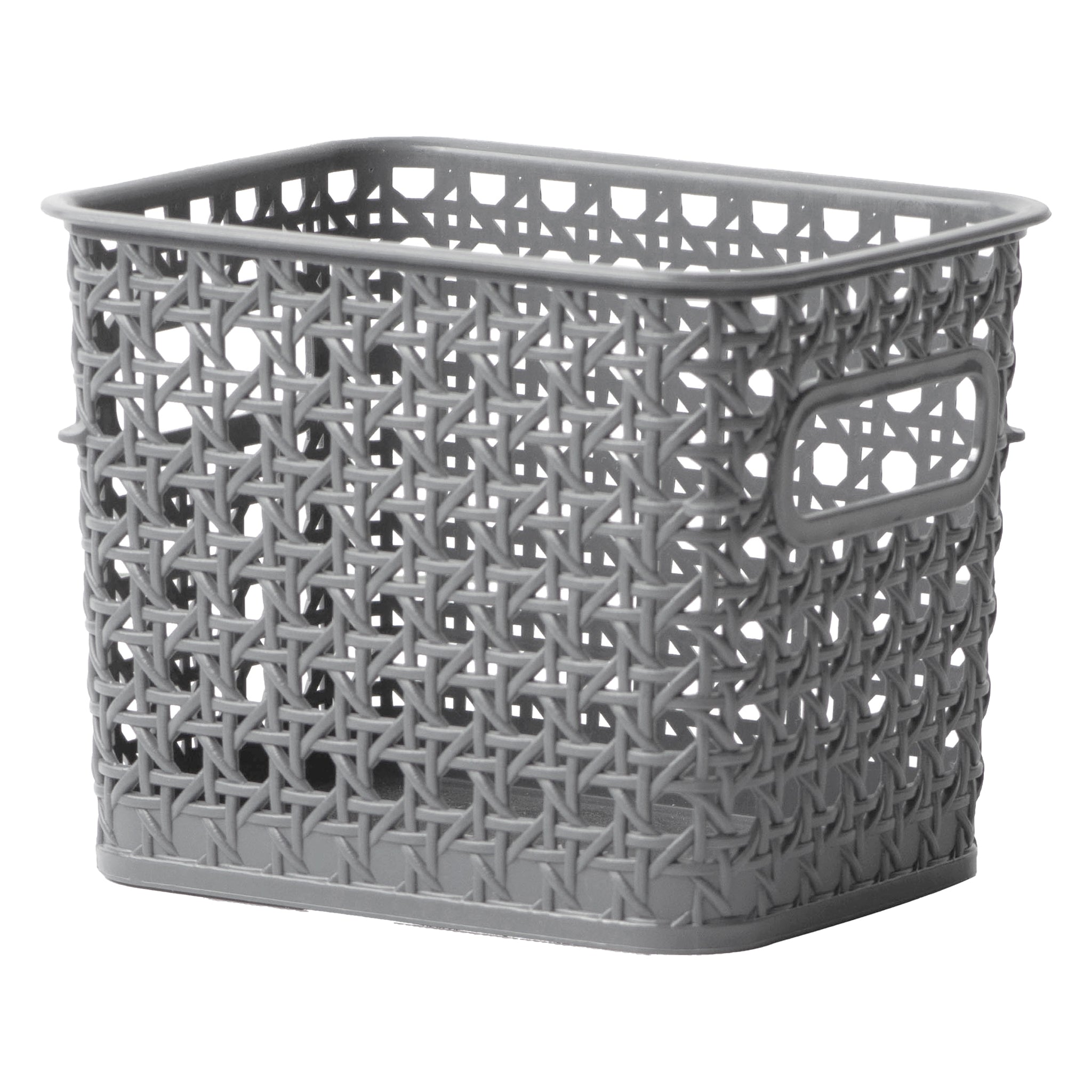 REGENT STOREAWAY CLASSIC GREY PLASTIC BASKET SMALL, 170X135X130MM