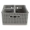 REGENT STOREAWAY CLASSIC GREY PLASTIC BASKET SMALL, 170X135X130MM