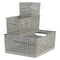 REGENT PLASTIC BOHO BASKET SMALL GREY,  (170X135X130MM)