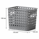 REGENT PLASTIC BOHO BASKET SMALL GREY,  (170X135X130MM)