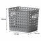 REGENT PLASTIC BOHO BASKET SMALL GREY,  (170X135X130MM)