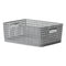 REGENT PLASTIC BOHO RECTANGULAR BASKET LARGE GREY,  (350X280X140MM)