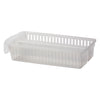 REGENT STOREAWAY CLEAR PLASTIC PANTRY & FRIDGE BASKET WITH DIVIDER, 305X145X65MM