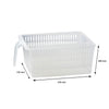 REGENT STOREAWAY CLEAR PLASTIC PANTRY & FRIDGE DEEP BASKET WITH DIVIDER, 330X240X130MM