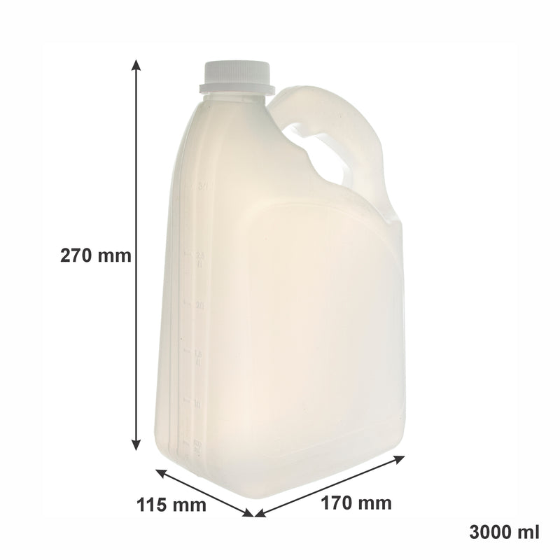 REGENT EMPTY BOTTLE WITH RATCHET LID 6PK, 3L