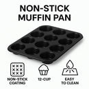 REGENT BAKEWARE MUFFIN PAN 12 CUP, (355X265X28MM)