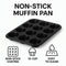 REGENT BAKEWARE MUFFIN PAN 12 CUP, (355X265X28MM)