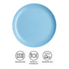LUMINARC OPAL BLUE DINNER PLATE, 270MM DIA