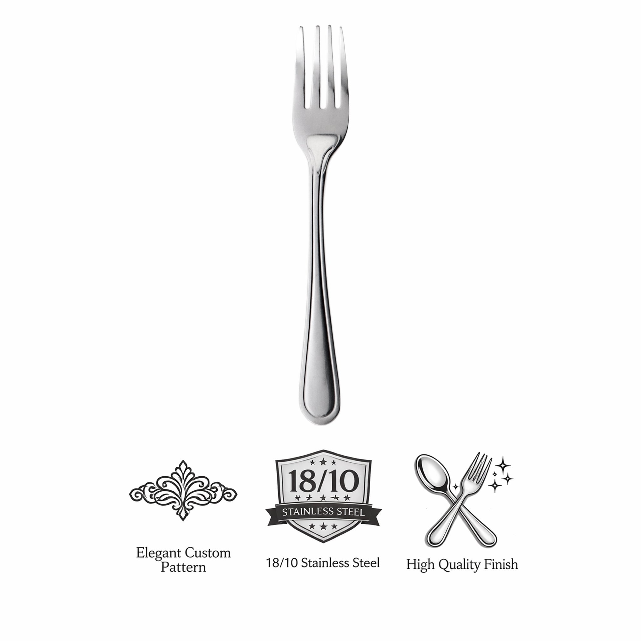 ST. JAMES CUTLERY BRISTOL (880) CAKE FORK 4PK HANG CARD