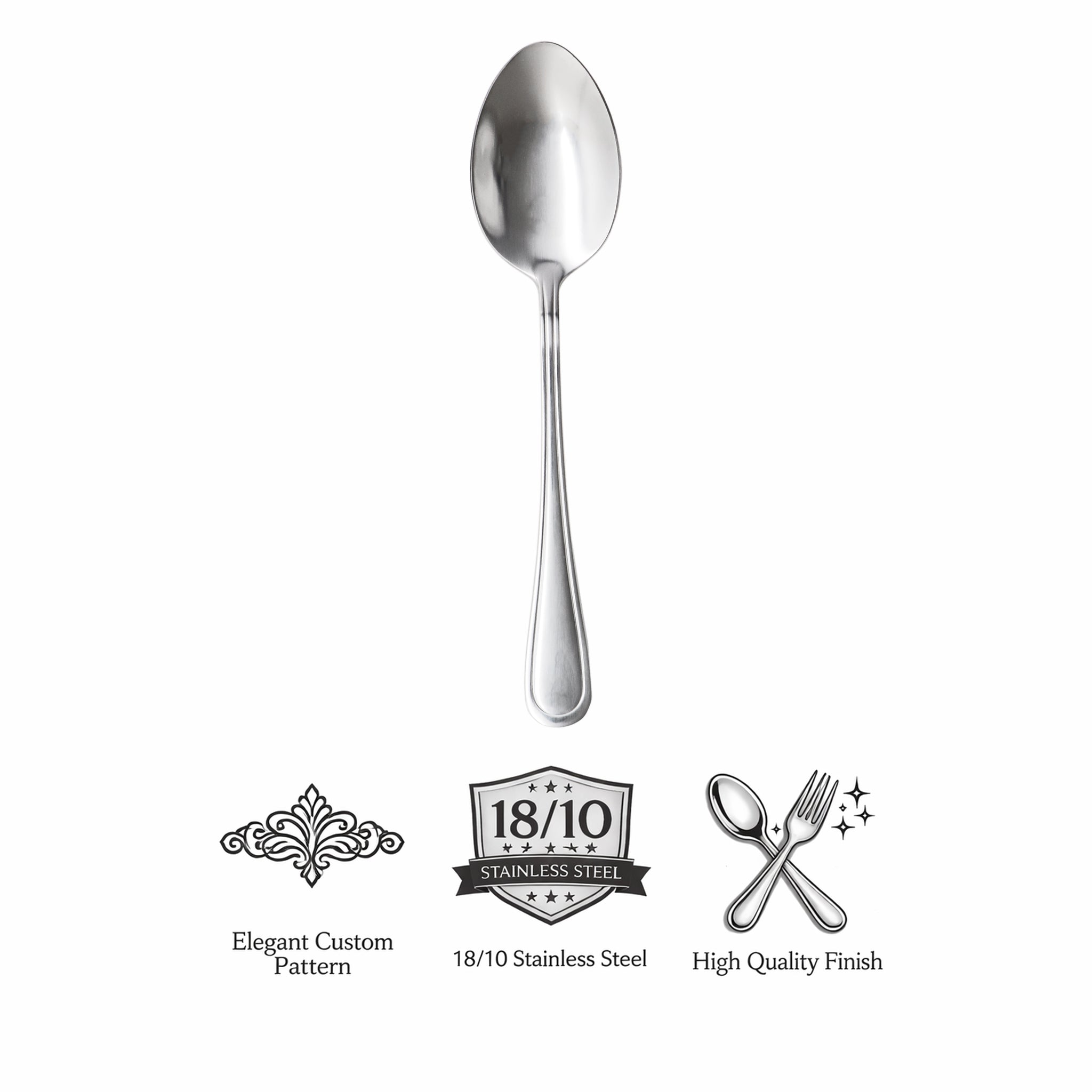 ST. JAMES CUTLERY BRISTOL (880) DESSERT SPOON 6PK STAINLESS STEEL