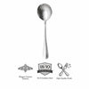 ST. JAMES CUTLERY BRISTOL (880) SOUP SPOON 4PK HANG CARD