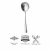 ST. JAMES CUTLERY BRISTOL (880) SOUP SPOON 6PK STAINLESS STEEL