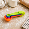 REGENT BAKEWARE MEASURING SPOON PLASTIC 5PK SET ASSORTED COLOURS