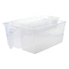 REGENT STOREAWAY CLEAR PLASTIC PANTRY & FRIDGE DEEP BASKET WITH DIVIDER, 330X240X130MM