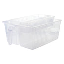 REGENT PLASTIC FRIDGE & PANTRY DEEP BASKET WITH HORIZONTAL DIVIDER CLEAR, (330X240X130MM)