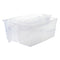 REGENT PLASTIC FRIDGE & PANTRY DEEP BASKET WITH HORIZONTAL DIVIDER CLEAR, (330X240X130MM)