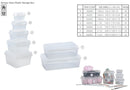 REGENT PLASTIC  KEMPY SQUARE STORAGE BOX CLEAR, 2.1LT (195X195X115MM)