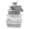 REGENT STOREAWAY PLASTIC NEST AND LID STORAGE BOX CLEAR, 2.1L - 200X160X100MM