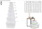 REGENT PLASTIC KEY SQUARE STORAGE BOX CLEAR, 2.1LT (200X160X100MM)