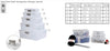 REGENT STOREAWAY PLASTIC STORAGE BOX CLEAR & GREY CLIPS, 3.7L - 260X220X90MM