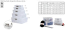 REGENT STOREAWAY PLASTIC STORAGE BOX CLEAR & GREY CLIPS, 3.7L (260X220X90MM)