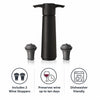 VACU VIN BLACK WINE SAVER, 1 PUMP + 2 WINE STOPPERS, 3PK GIFT SET