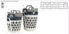 REGENT STOREAWAY PLASTIC FLEXY LAUNDRY BASKET LARGE ASST. BLUE, GREY & WHT, 415X440X480MM