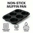 REGENT BAKEWARE JUMBO MUFFIN PAN 6 CUP, (320X215X38MM)