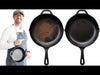 REGENT COOKWARE CAST IRON SQUARE SKILLET WITH WOODEN HANDLE, 390/220X235X30MM