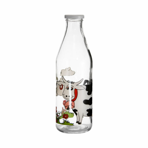 REGENT GLASS MILK BOTTLE COW DECAL, 1LT (265X85MMDIA)