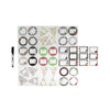 REGENT VINYL WRITE ON LABEL SET CHRISTMAS THEME, 45PK SET (INCLUDES 44 LABELS AND 1 PEN)