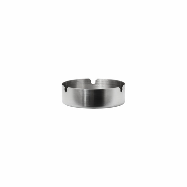 REGENT ASHTRAY ROUND STAINLESS STEEL HEAVY DUTY STACKABLE, (100MM:DX30MM)