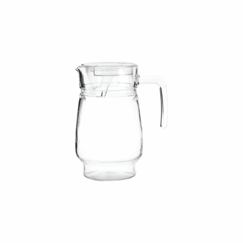 REGENT GLASS WATER JUG WITH CLEAR LID, 1.6L (205X160X120MM DIA) [CATER
