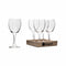 REGENT STEMMED WHITE WINE GLASS 4 PACK TRAY, (250ML)