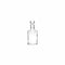 REGENT GLASS PERFUME BOTTLE CYLINDRICAL WITH BALL STOPPER, 240ML (165X67MM DIA)