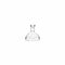 REGENT GLASS PERFUME BOTTLE SQUARE TAPERED WITH BALL STOPPER, 120ML (110X65X65MM)
