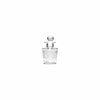 REGENT GLASS PERFUME BOTTLE ROUND FACETED WITH BALL STOPPER, 100ML (115X65MM DIA)