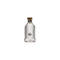 REGENT GLASS RIBBED PERFUME BOTTLE WITH ROSE GOLD PLASTIC STOPPER, 200ML (140X65MM DIA)