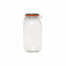 REGENT ROUND HERMETIC GLASS CANISTER WITH CLIP-SEAL METAL LID, 2LT (250X120MM DIA)