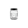 REGENT GLASS ROUND BEE EMBOSSED JAR, 1LT (105MM DIAX150MM)