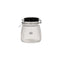 REGENT RIBBED HERMETIC GLASS CANISTER WITH BLACK CERAMIC LID AND METAL CLIP, 950ML (150X125MM DIA)