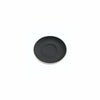 REGENT STONEWARE CAP. & LONG BLACK DOUBLE WELL SAUCER MATT BLACK EA, 140MM DIA